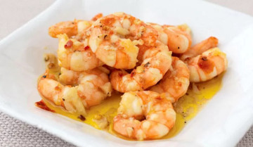 Scampi all'aglio